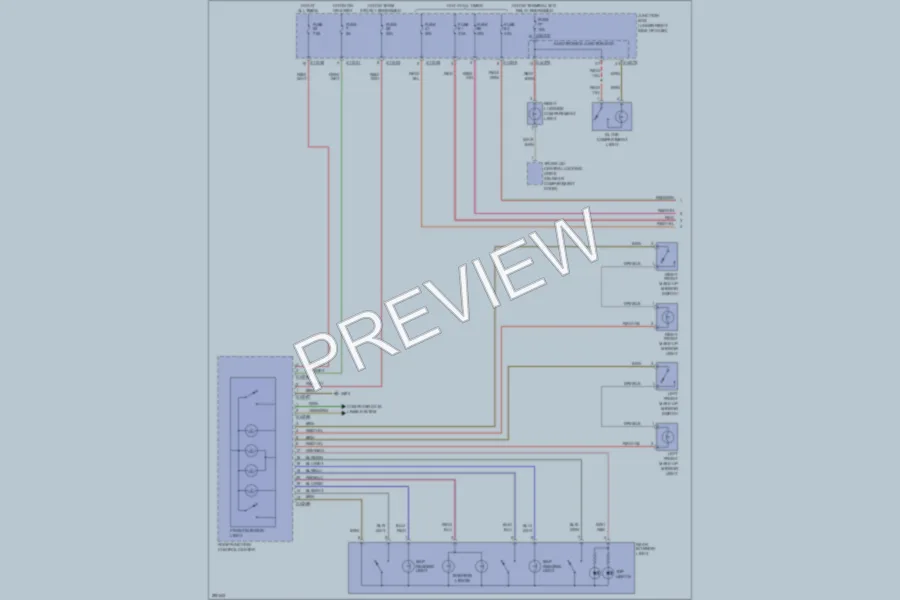 2008 BMW 128i Interior Lights wiring diagram preview