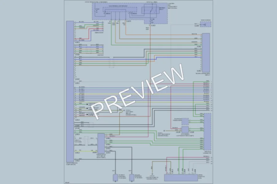 2008 BMW 128i Navigation wiring diagram preview