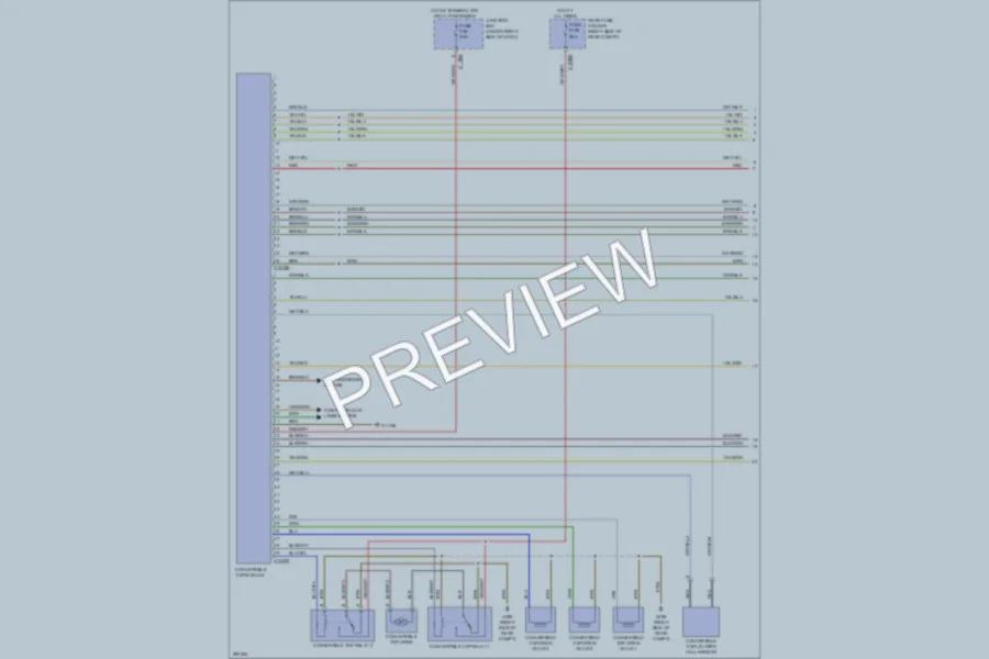 2008 BMW 128i Power Top Sunroof wiring diagram preview