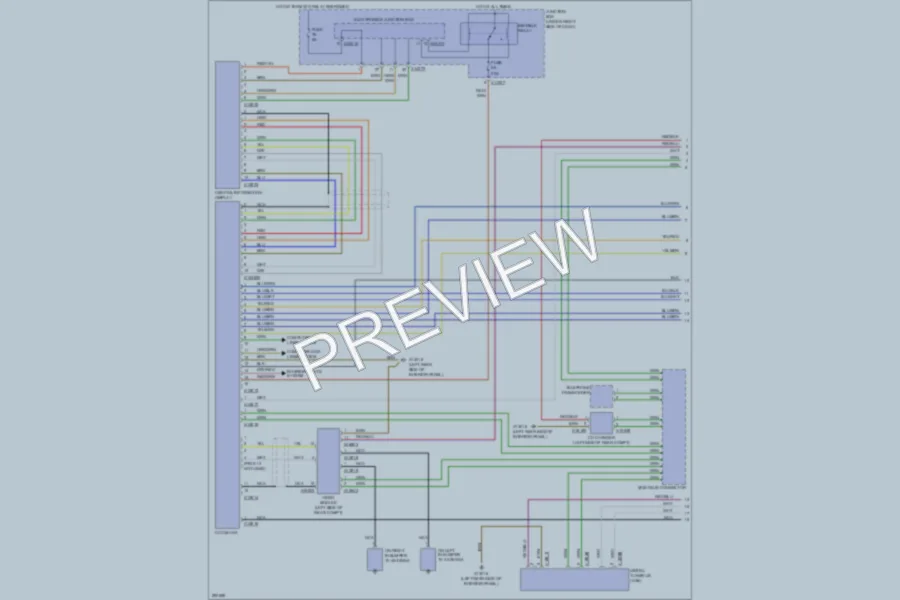 2008 BMW 135i Radio wiring diagram preview