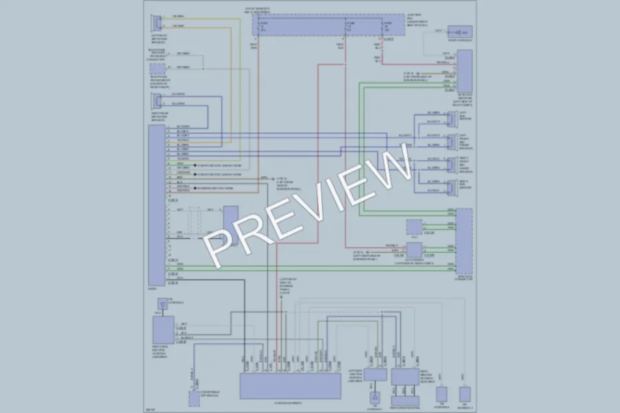 2008 BMW 328i Radio wiring diagram preview