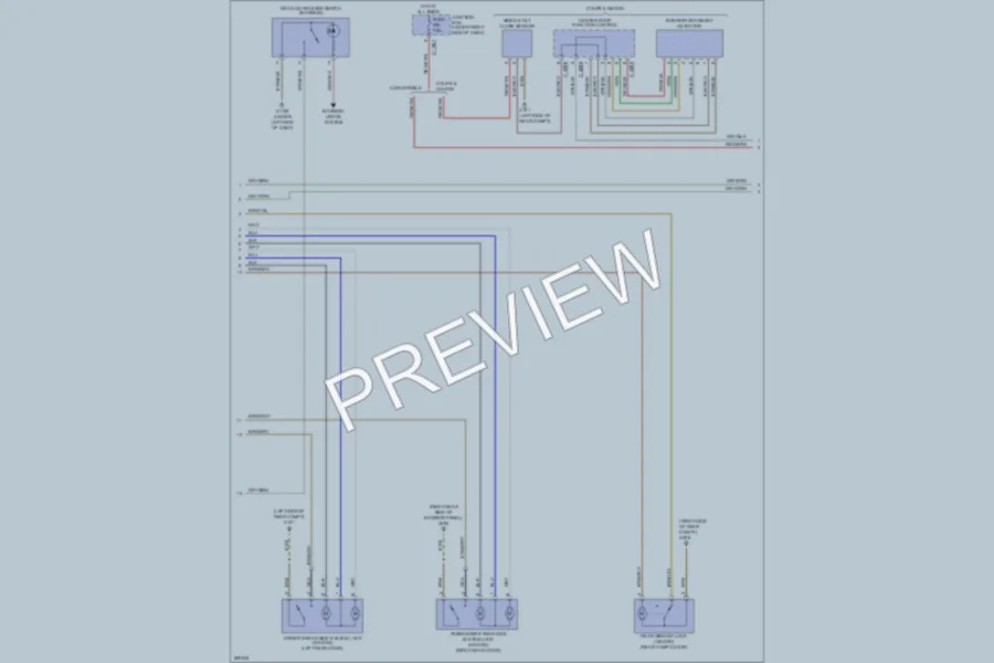 2008 BMW 328xi Anti Theft wiring diagram preview