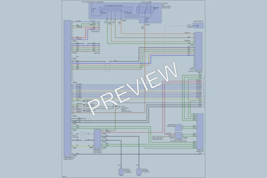 2008 BMW 328xi Navigation wiring diagram preview