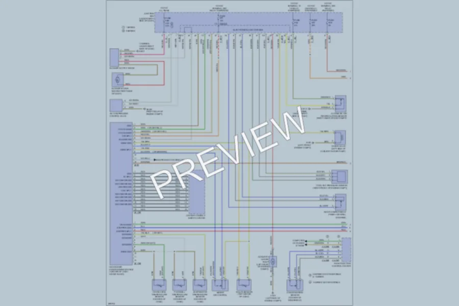 2008 BMW 335xi Air Conditioning wiring diagram preview
