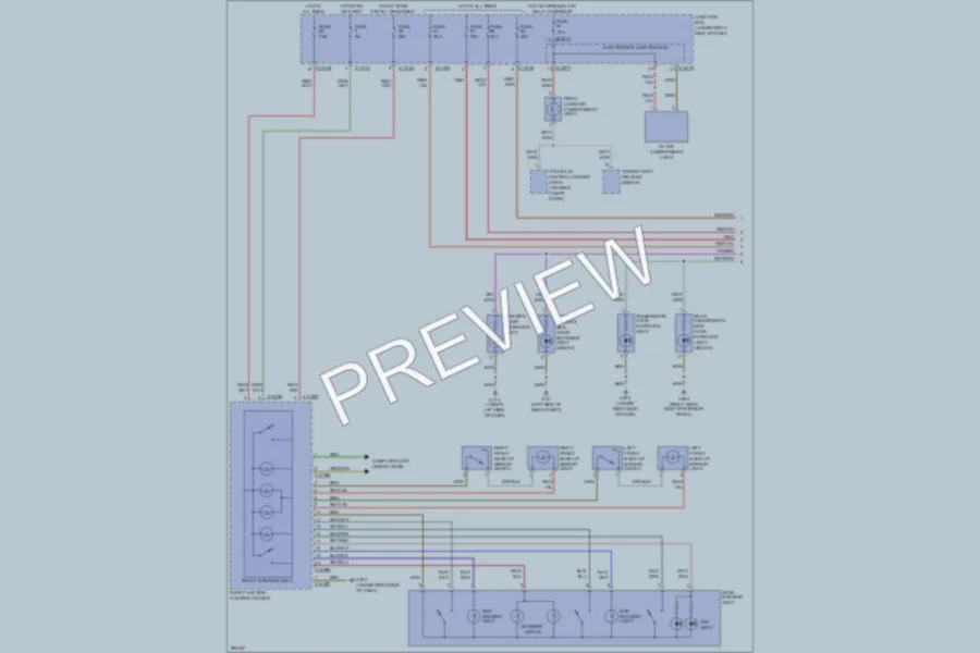 2008 BMW 335xi Interior Lights wiring diagram preview