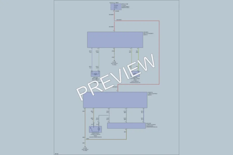 2008 BMW 528i Power Seats wiring diagram preview