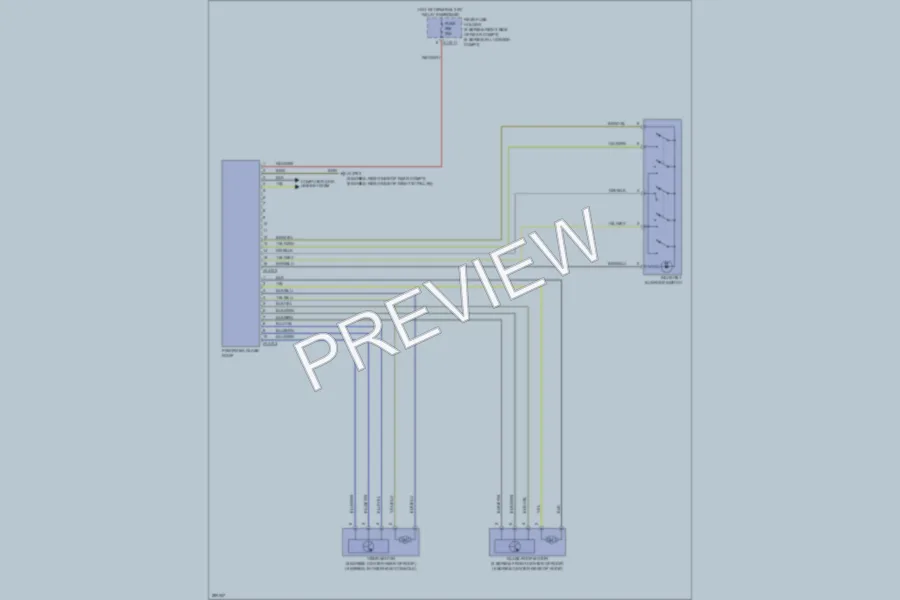 2008 BMW 535xi Power Top Sunroof wiring diagram preview