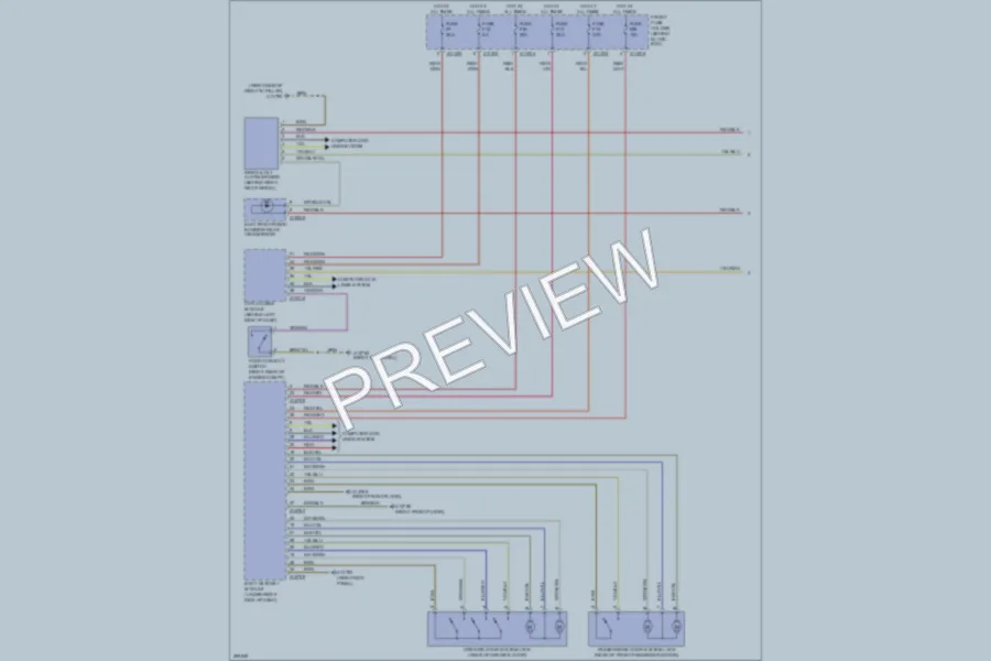 2008 BMW 650i Power Door Locks wiring diagram preview