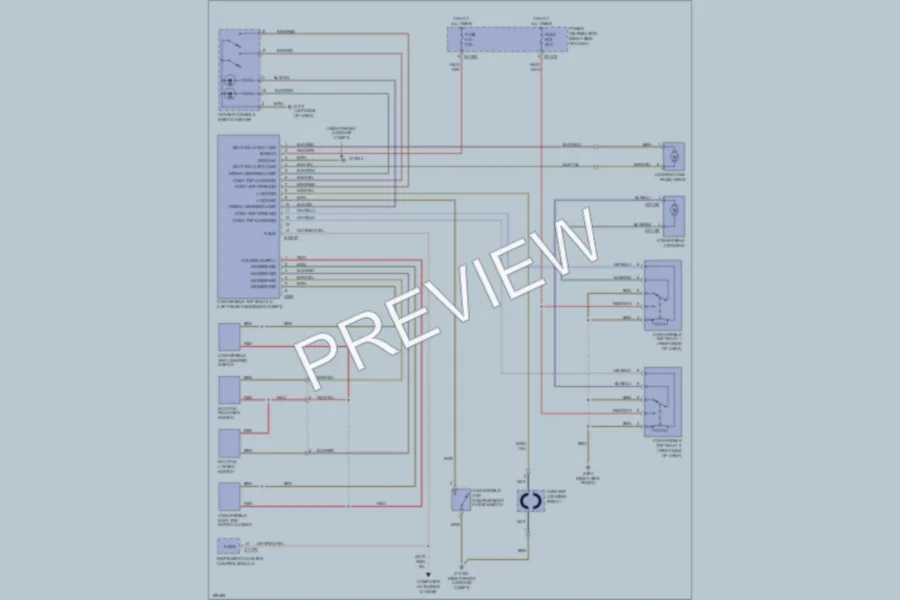 2008 BMW MRoadster Power Top Sunroof wiring diagram preview