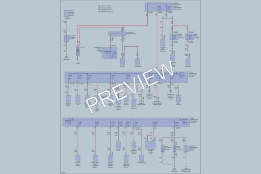 2008 BMW X3 Power Distribution wiring diagram preview