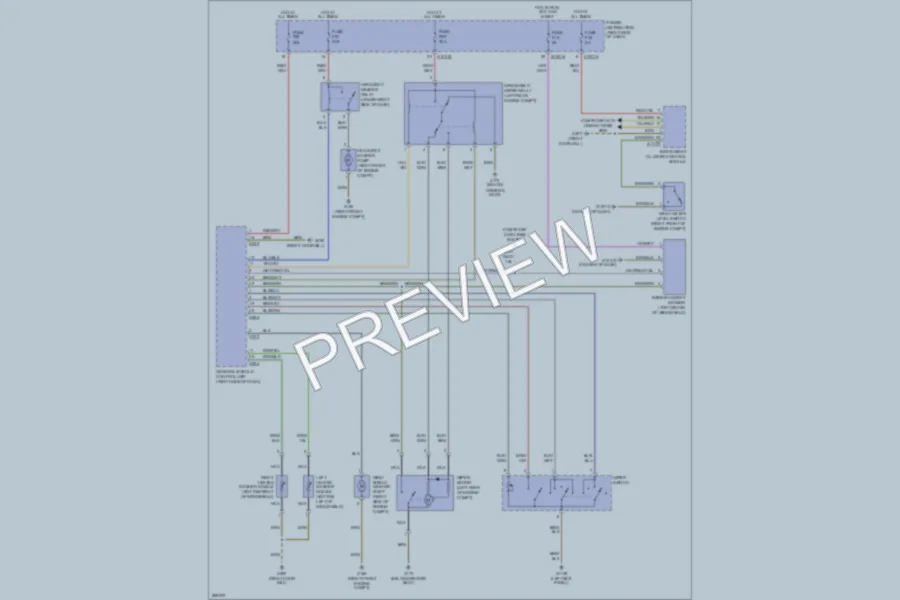 2008 BMW X3 Wiper Washer wiring diagram preview