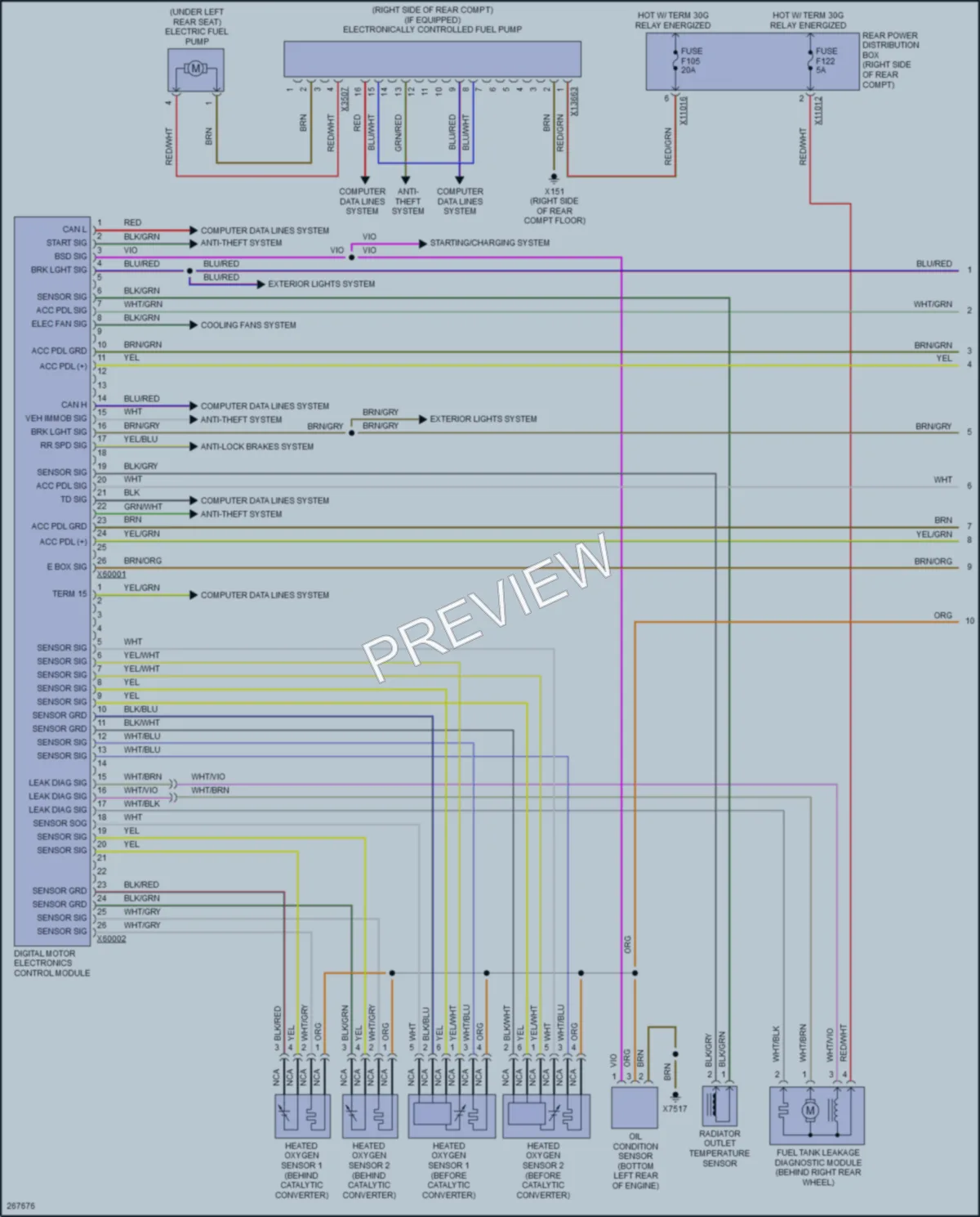 2008 BMW X5 Engine Performance wiring diagram preview