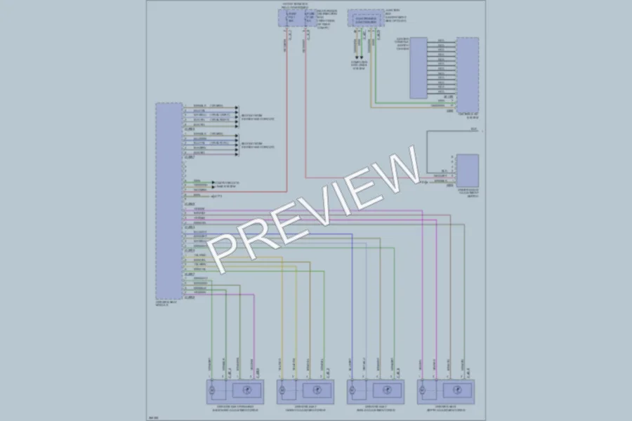 2008 BMW X5 Memory Systems wiring diagram preview