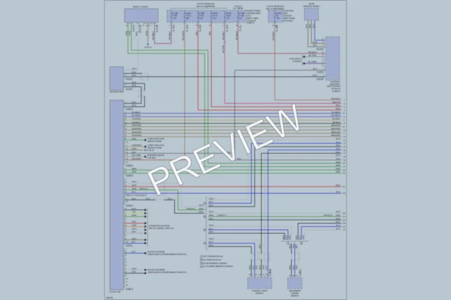 2008 BMW X5 Navigation wiring diagram preview