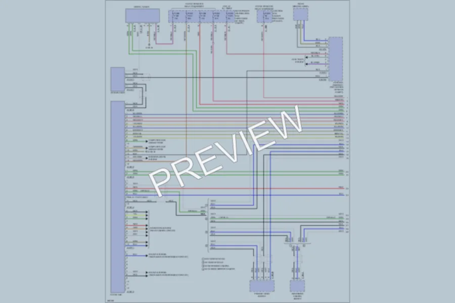 2008 BMW X5 Radio wiring diagram preview