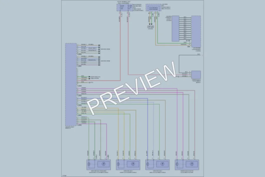 2008 BMW X6 Memory Systems wiring diagram preview