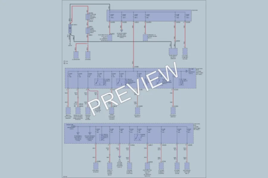 2008 BMW X6 Power Distribution wiring diagram preview
