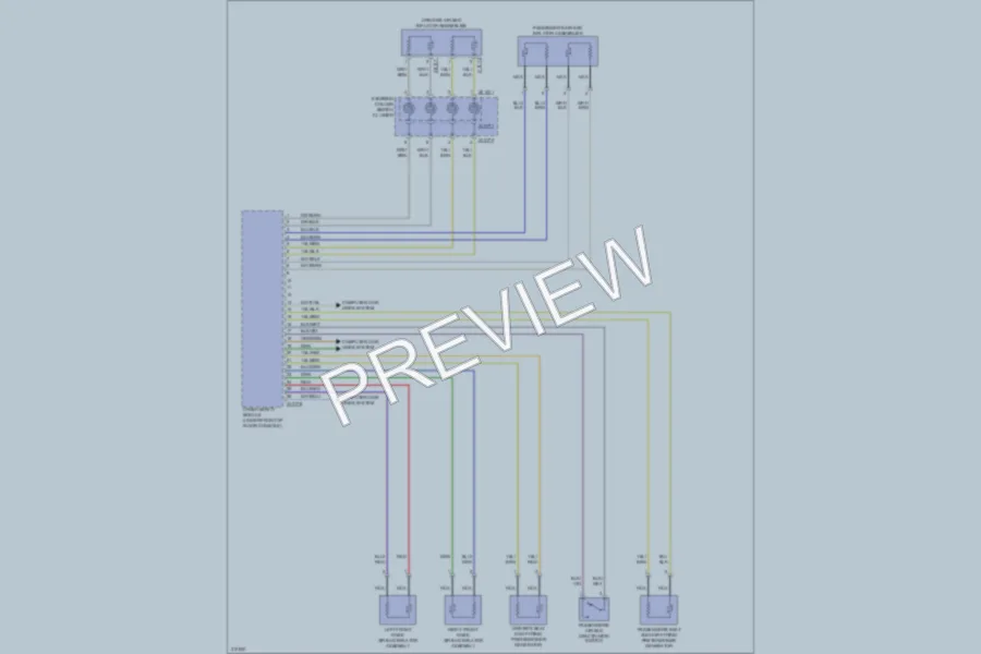 2008 BMW X6 Supplemental Restraints wiring diagram preview