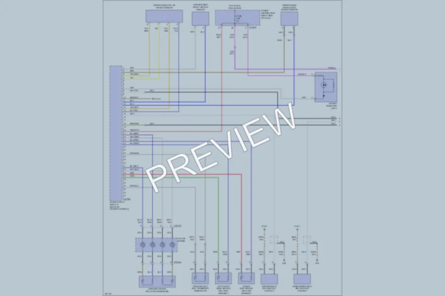 2008 BMW Z4 Supplemental Restraints wiring diagram preview