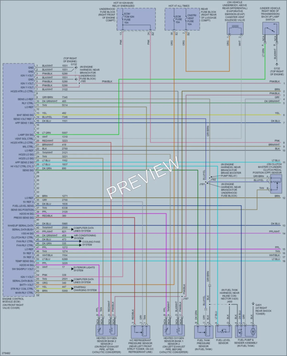 2008 Cadillac CTS Engine Performance wiring diagram preview