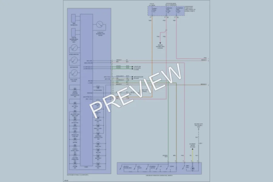 2008 Cadillac CTS Instrument Cluster wiring diagram preview