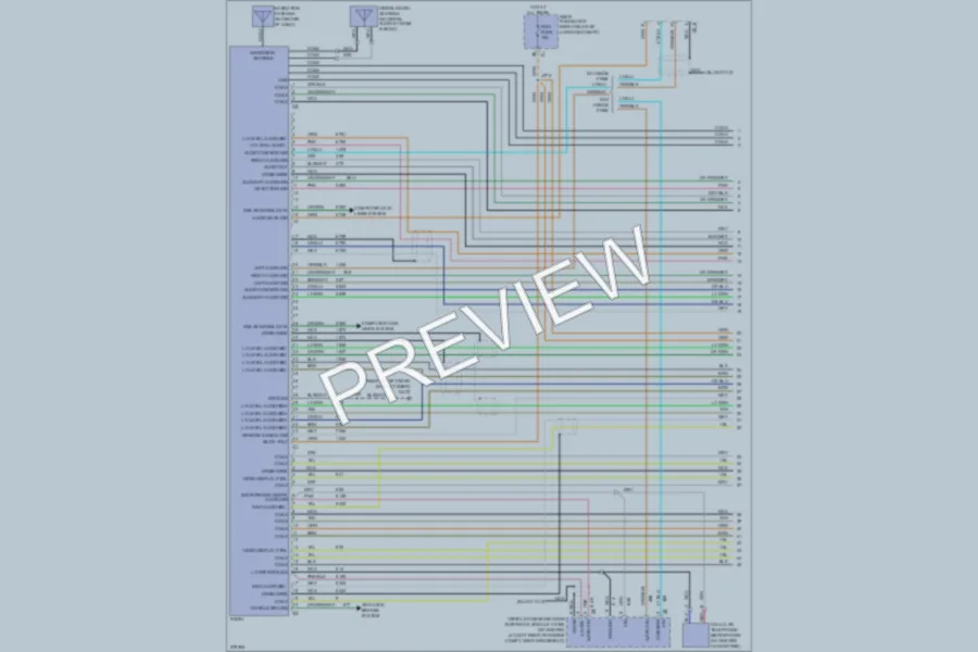 2008 Cadillac CTS Radio wiring diagram preview