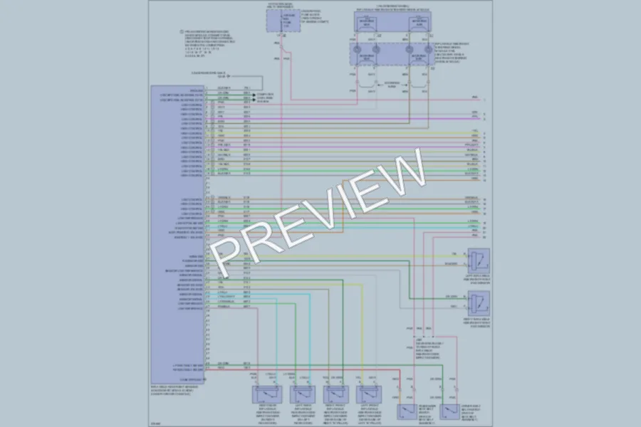 2008 Cadillac CTS Supplemental Restraints wiring diagram preview