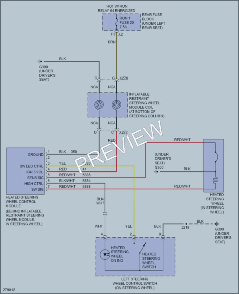 2008 Cadillac DTS Power Seats wiring diagram preview