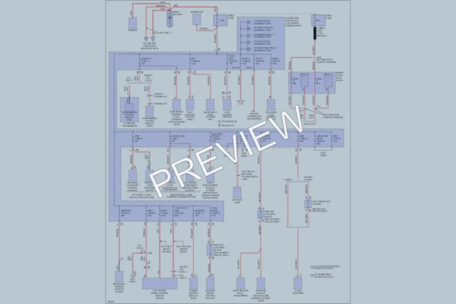 2008 Cadillac Escalade Power Distribution wiring diagram preview