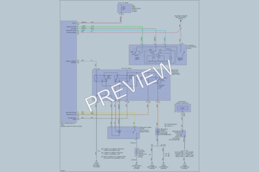2008 Cadillac Escalade Wiper Washer wiring diagram preview