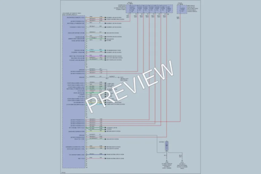 2008 Cadillac SRX Body Control Modules wiring diagram preview