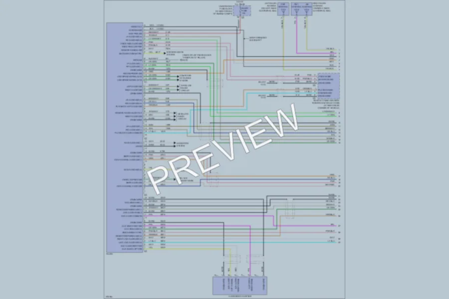 2008 Cadillac SRX Radio wiring diagram preview