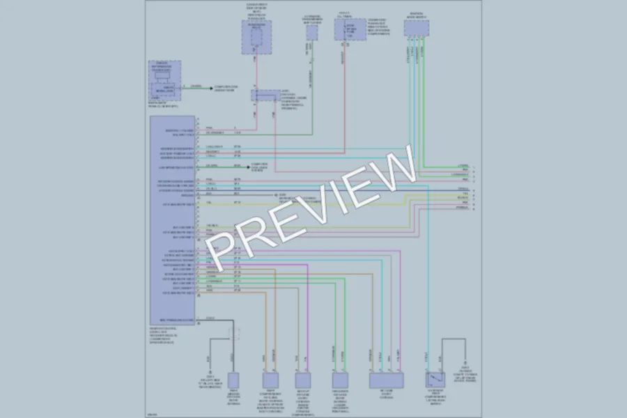 2008 Cadillac STS Power Door Locks wiring diagram preview