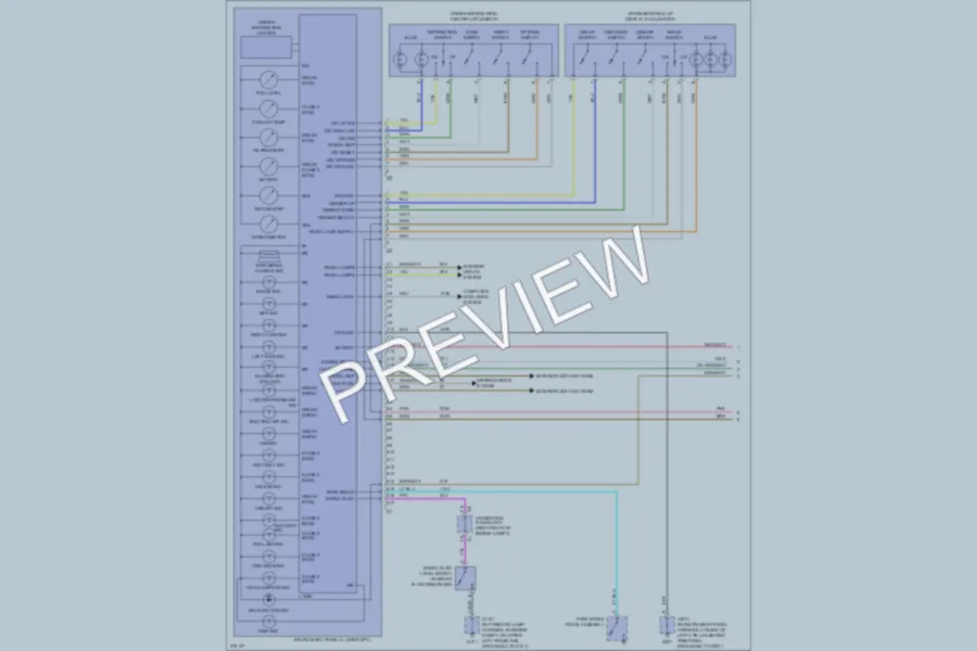 2008 Cadillac XLRV Instrument Cluster wiring diagram preview