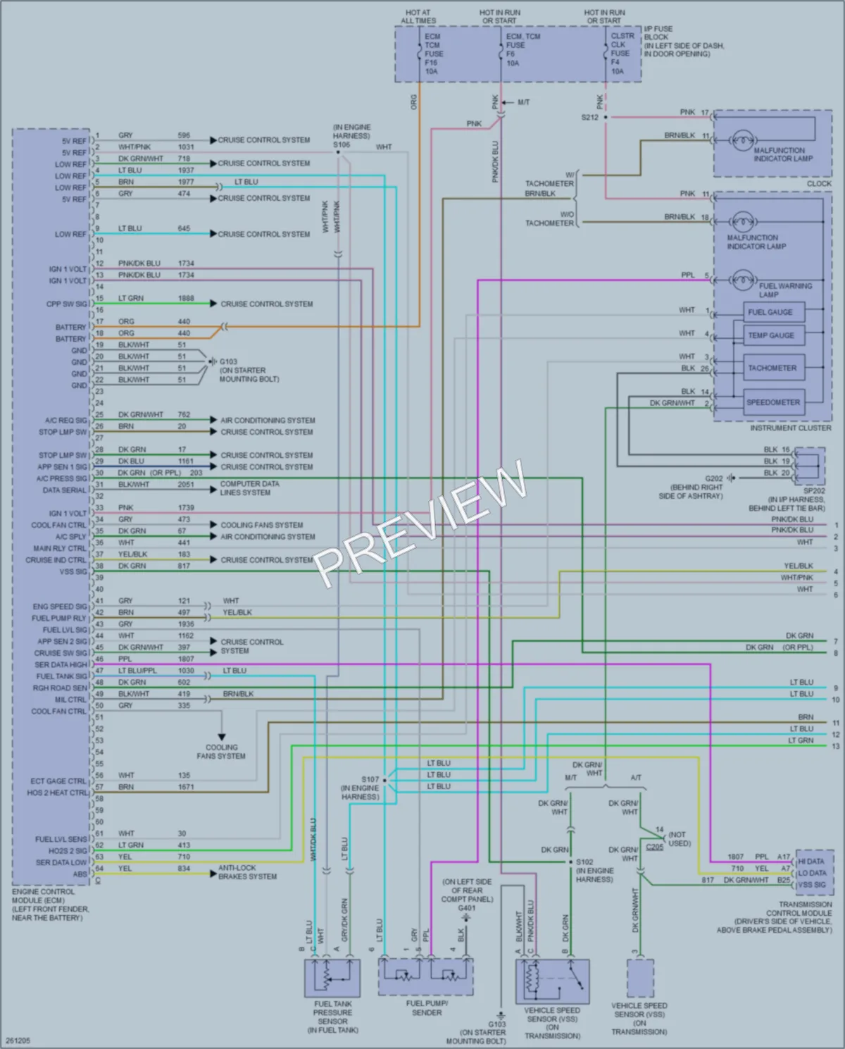 2008 Chevrolet Aveo Engine Performance wiring diagram preview