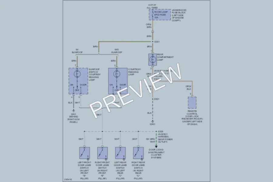 2008 Chevrolet Aveo Interior Lights wiring diagram preview