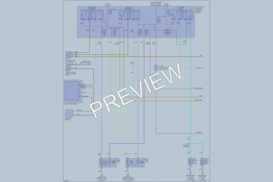 2008 Chevrolet Aveo5 Headlights wiring diagram preview