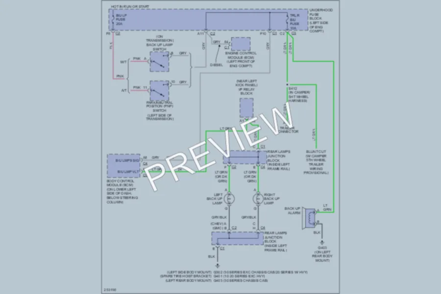 2008 Chevrolet 1500 Hd Exterior Lights wiring diagram preview