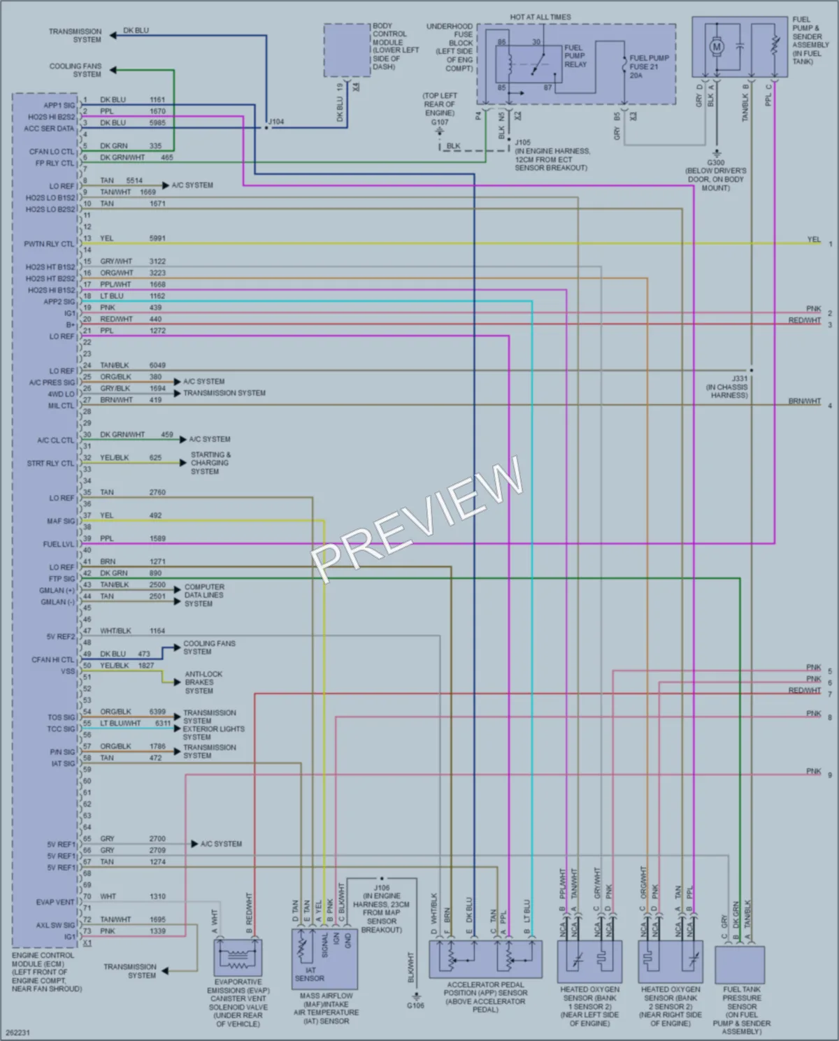 2008 Chevrolet 1500 Engine Performance wiring diagram preview