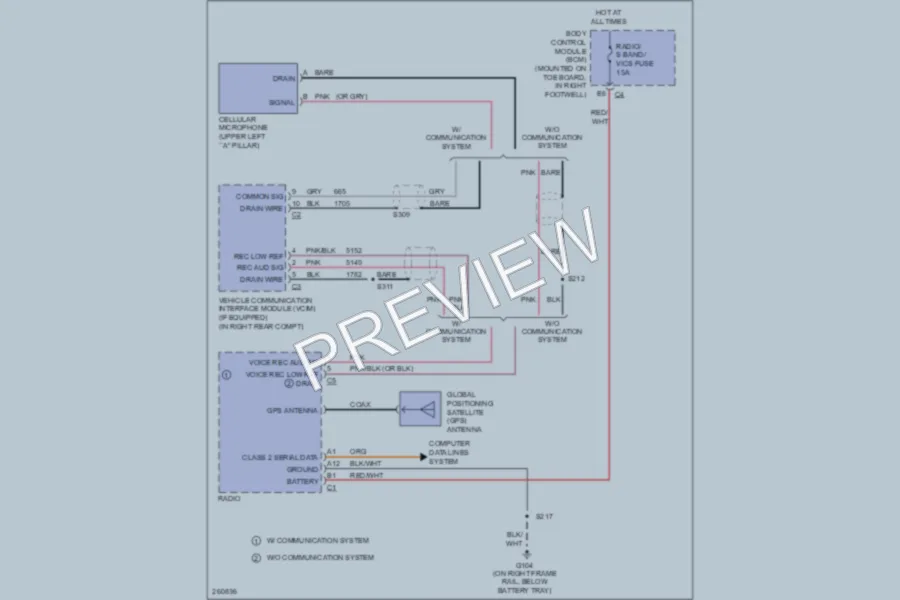 2008 Chevrolet Corvette Navigation wiring diagram preview