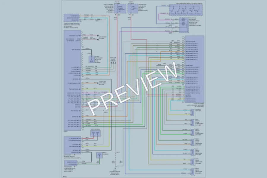 2008 Chevrolet Corvette Radio wiring diagram preview