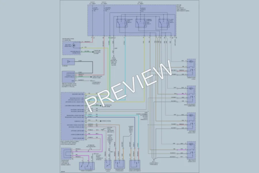 2008 Chevrolet Equinox Power Door Locks wiring diagram preview