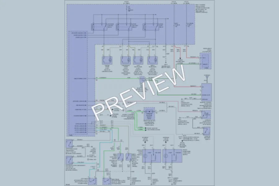 2008 Chevrolet HHR Power Door Locks wiring diagram preview