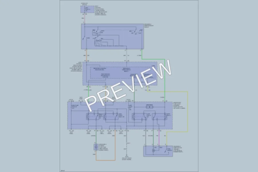 2008 Chevrolet HHR Wiper Washer wiring diagram preview