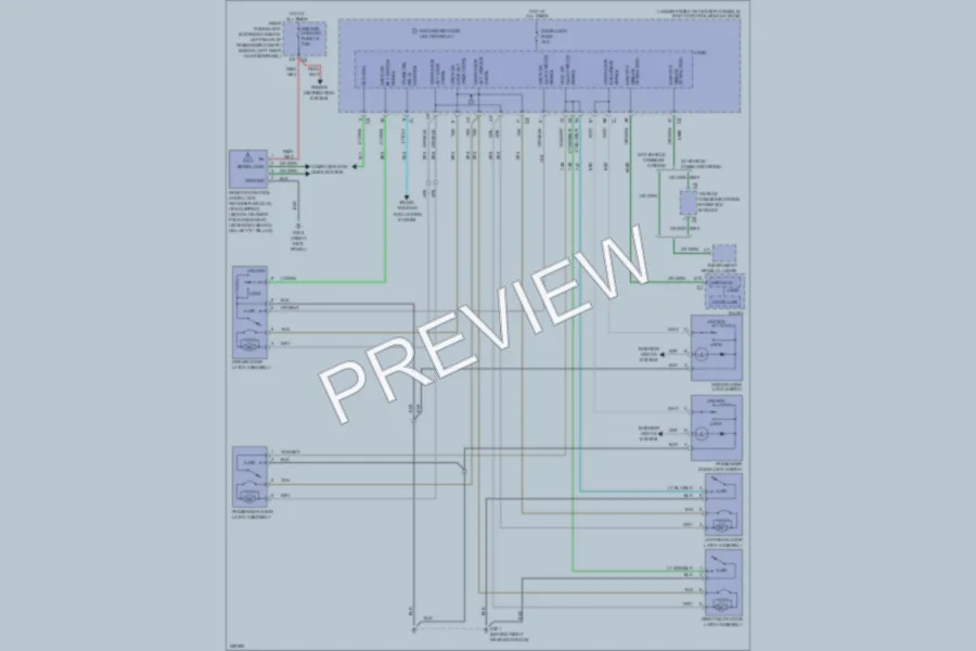 2008 Chevrolet Malibu Power Door Locks wiring diagram preview