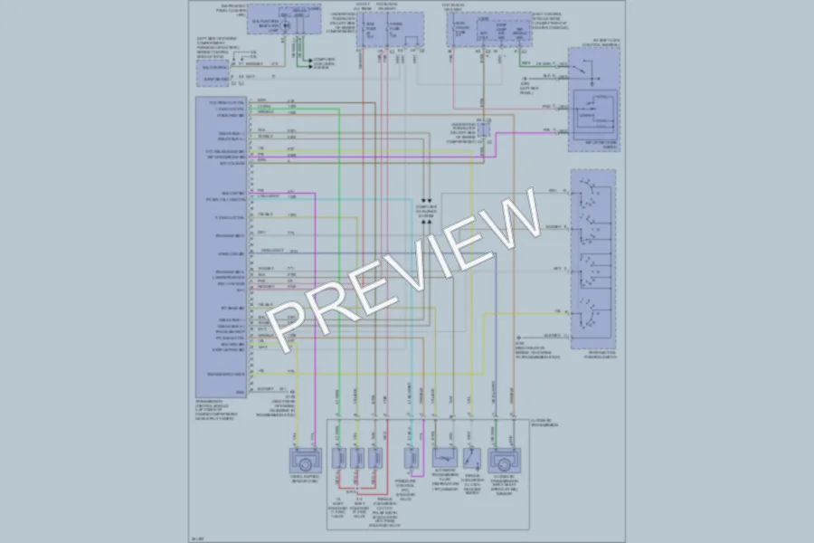2008 Chevrolet MalibuMaxx Transmission wiring diagram preview
