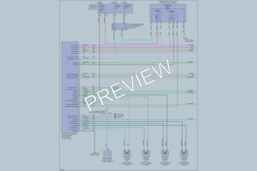 2008 Chevrolet Tahoe Electronic Suspension wiring diagram preview