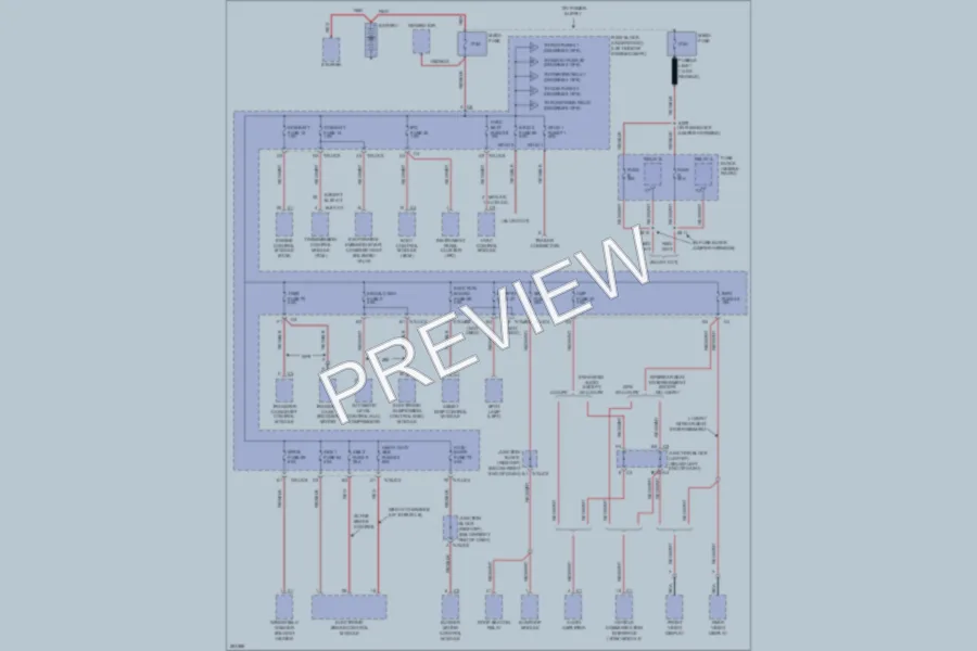2008 Chevrolet Tahoe Power Distribution wiring diagram preview