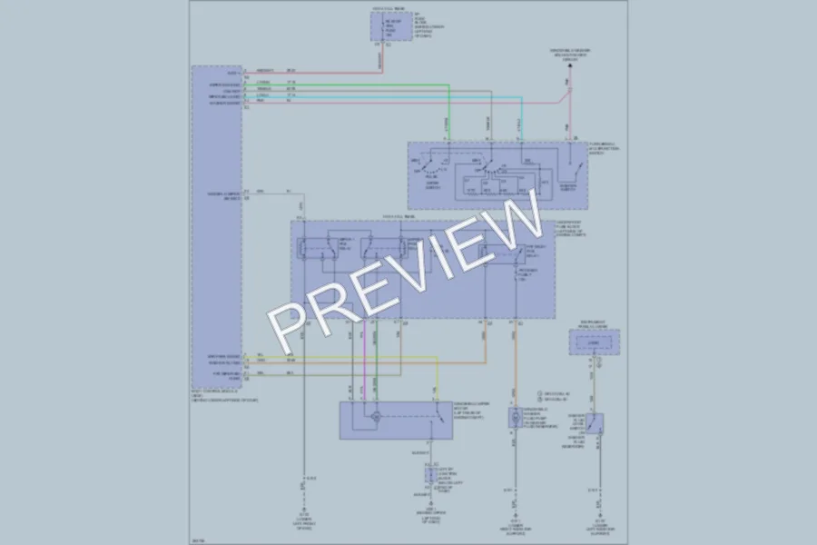 2008 Chevrolet Tahoe Wiper Washer wiring diagram preview
