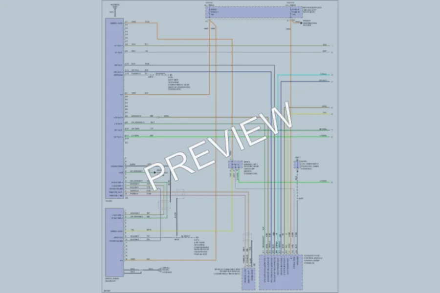 2008 Chevrolet TrailBlazer Radio wiring diagram preview